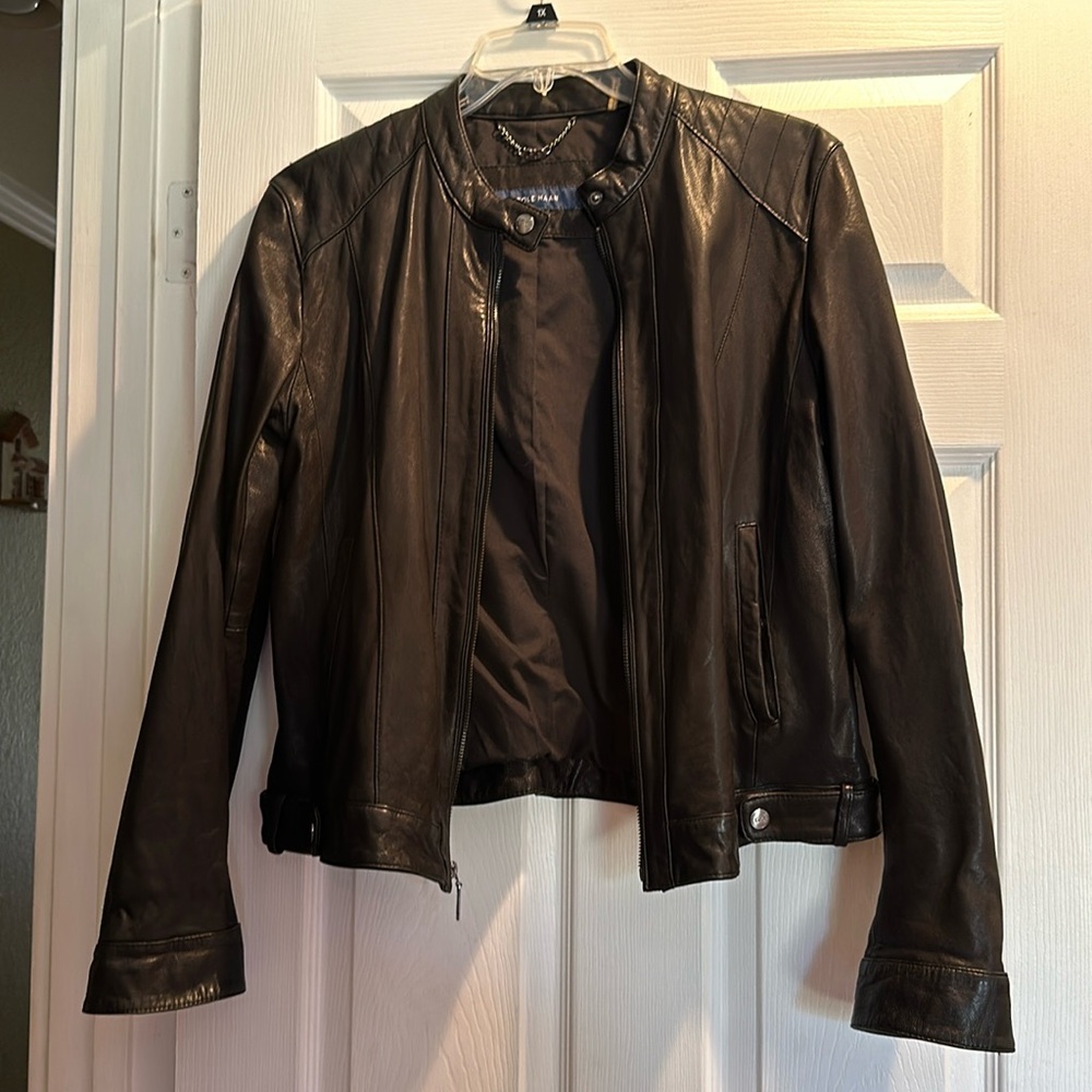Cole Haan leather jacket XL